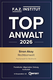 Sinan Akay - Rechtsanwalt und Fachanwalt für Strafrecht u. Fachanwalt für Steuerrecht