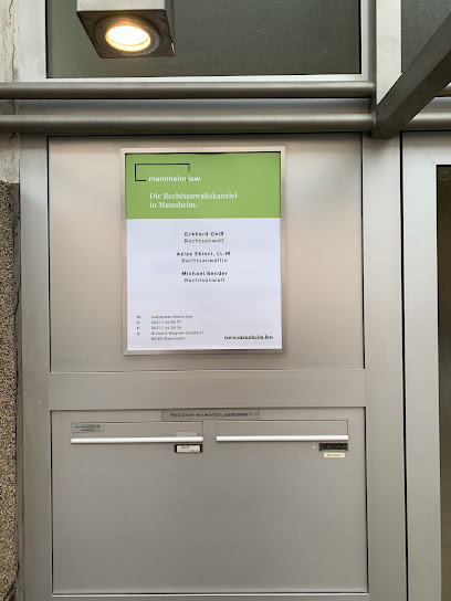 mannheim.law – Rechtsanwälte: Azize Ekinci, LL.M., Eckhard Geiß, Michael Bender