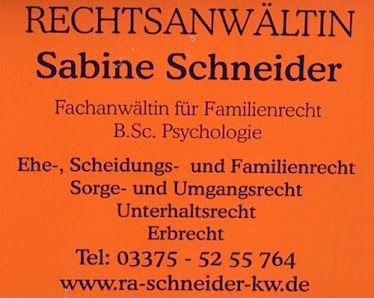 Rechtsanwältin Sabine Schneider