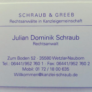 Rechtsanwälte Schraub & Greeb Rechtsanwälte in Kanzleigemeinschaft