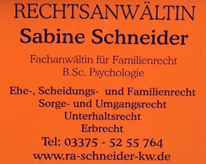 Rechtsanwältin Sabine Schneider