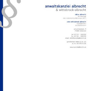 Anwaltskanzlei Albrecht & Wittebrock-Albrecht | Erbrecht in Heilbronn & Umgebung