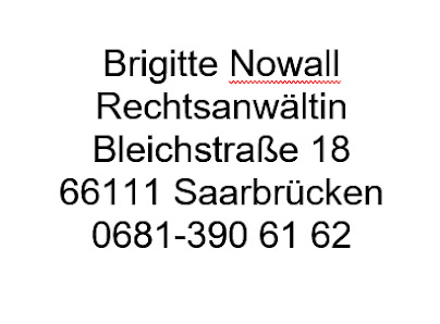 Brigitte Nowall Rechtsanwältin - Saarbrücken