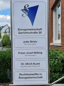 Bürogemeinschaft Gerichtsstr. 20 Rechtsanwälte Jutta Birkle, Franz Josef Hölling & Dr. Ulrich Kund