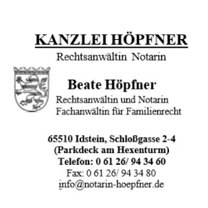 Beate Höpfner Rechtsanwältin und Notarin