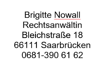 Brigitte Nowall Rechtsanwältin - Saarbrücken