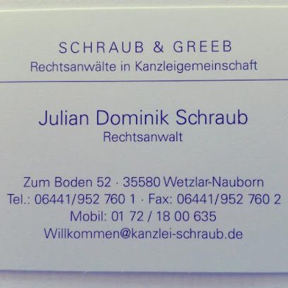 Rechtsanwälte Schraub & Greeb Rechtsanwälte in Kanzleigemeinschaft