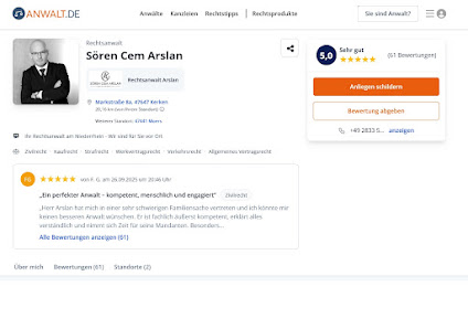 Rechtsanwalt Sören Cem Arslan