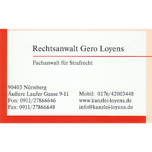 Rechtsanwalt Gero Loyens - Fachanwalt für Strafrecht