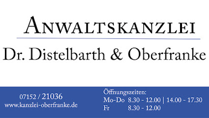 Anwaltskanzlei Dr. Distelbarth und Oberfranke