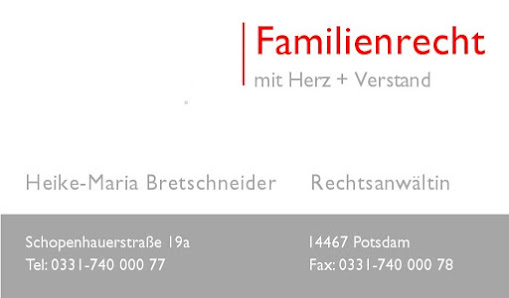 Rechtsanwältin im Familienrecht - Heike-Maria Bretschneider - Potsdam