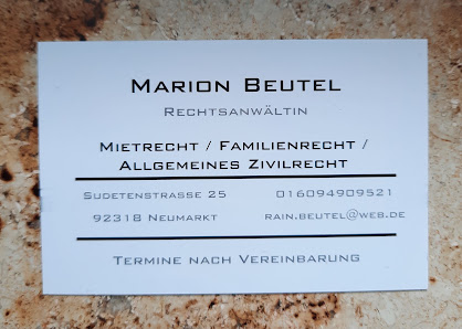 Rechtsanwältin Marion Beutel