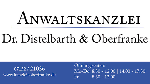 Anwaltskanzlei Dr. Distelbarth und Oberfranke