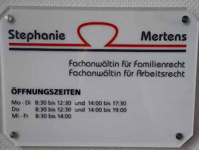Stephanie Mertens Rechtsanwältin & Fachanwältin für Familienrecht